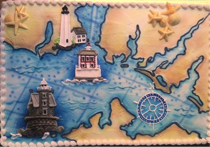The New London Maritime Association celebrated its newest lighthouse acquisition this month with many events--and a great cake!