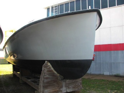 Bow of one of the launches being delivered
