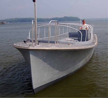 This is your basic Willard utility boat--roomy, efficient, and coming to the Thames River next year!