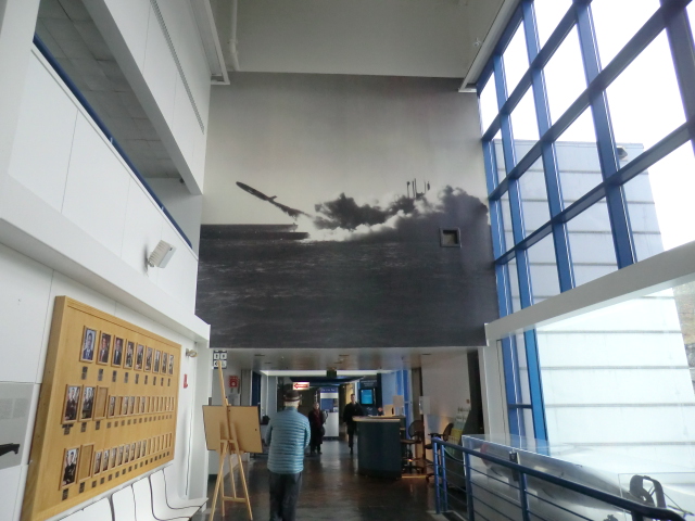 The museum space is huge